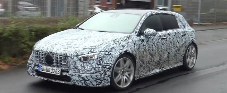 2019 Mercedes-AMG A45 and A-Class Spied Testing at the Nurburgring