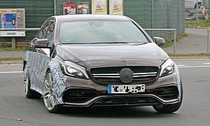 2019 Mercedes-AMG A45 Mule Spotted Hiding in Plain Sight