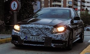 2019 Mercedes-AMG C63 Shows Up in Spanish Traffic, Power Bump Coming
