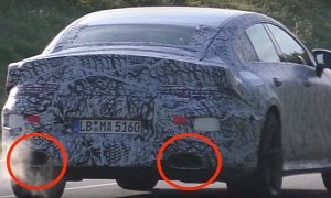 2019 Mercedes-AMG GT Four-Door and 2019 A45 Prototypes Share New Tailpipe Design