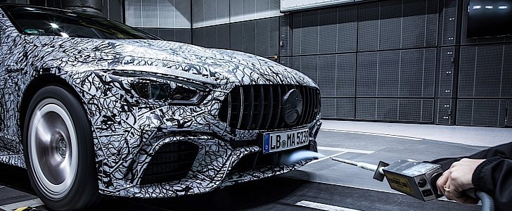 2019 Mercedes-AMG GT Four-Door Coupe close-up