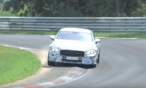 2019 Mercedes-AMG GT Four-Door Pushed Hard on the Nurburgring