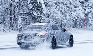 2019 Mercedes-AMG GT Four-Door Puts Its AWD System to Good Use in the Snow