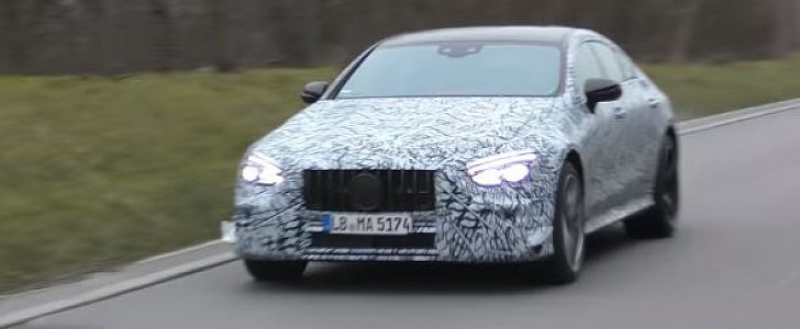 2019 Mercedes-AMG GT Four-Door Spotted in Stuttgart Traffic