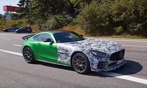 2019 Mercedes-AMG GT R Clubsport Shows Up at Nurburgring, Sounds Aggressive