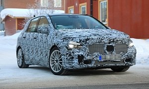 2019 Mercedes B-Class Spied While Winter Testing, Appears to Have AMG Line Pack