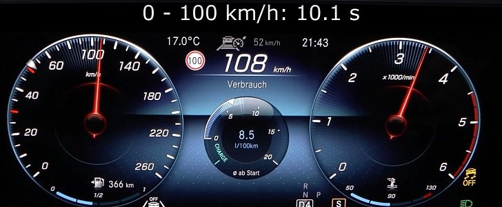 2019 Mercedes-Benz A 180 d Does 0 to 100 KM/H in 10.1 Seconds