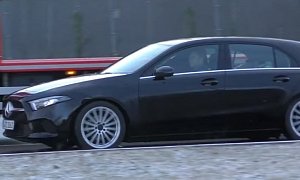 2019 Mercedes-Benz A-Class Now Spotted in German Traffic, Tows Trailer with Ease