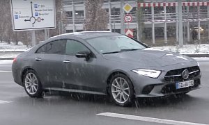 2018 Mercedes-Benz CLS Already Spotted in German Traffic, Looks Polarizing