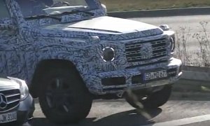 2019 Mercedes-Benz G-Class Shows New Headlights With Halo Rings