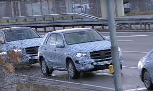 2019 Mercedes-Benz GLE Spied Getting Closer to Production