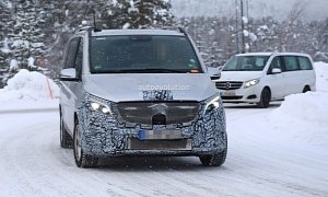 2019 Mercedes-Benz V-Class Test Mule Spied With Little Camouflage