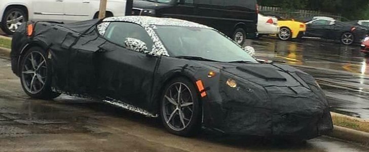 2019 Mid-Engined Chevrolet Corvette Spied at McDonald's