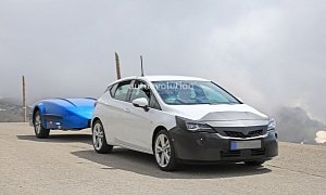 2019 Opel Astra Facelift Spied Doing Some Towing