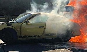 2019 Porsche 911 GT3 RS Burns to a Crisp, Looks Depressing