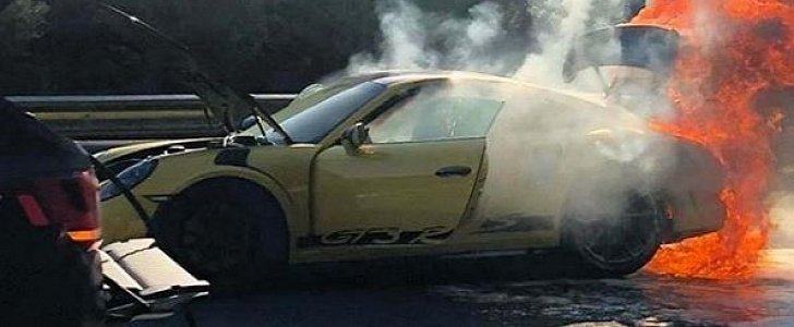 2019 Porsche 911 GT3 RS Burns to a Crisp