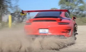 2019 Porsche 911 GT3 RS Drifting In a Quarry Feels Like Tax The Ritch