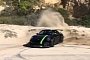 2019 Porsche 911 GT3 RS Drifts Into a Pile Of Sand, Driver Won't Stop