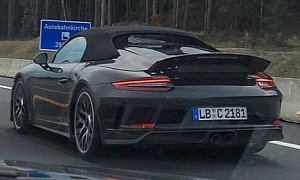 2019 Porsche 911 Speedster Spotted On The Road, Ready For Debut