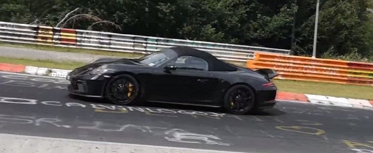 2019 Porsche 911 Speedster Spotted on Nurburgring