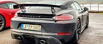 2019 Porsche 718 Cayman GT4 Spied Testing with Old GT4: Sounds Different