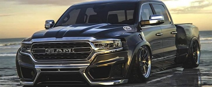 2019 Ram 1500 Makes a Cool Low-Riding Abomination... Rendering
