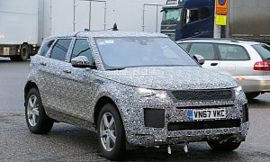 Spyshots: 2019 Range Rover Evoque Scraps Camo, Most Likely Due to Off-Roading