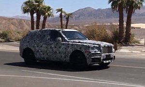 2019 Rolls-Royce SUV Spied in Death Valley, Won't Be Called Cullinan