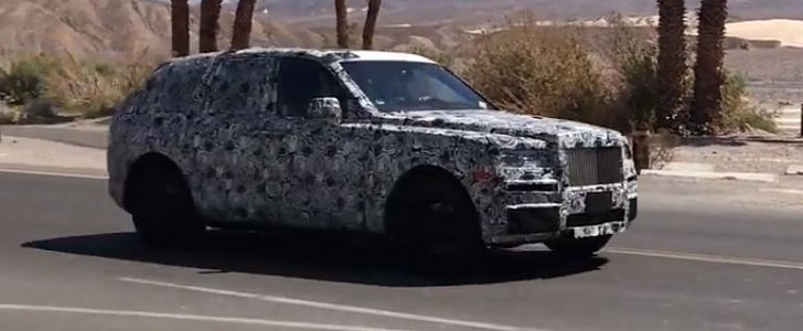 2019 Rolls-Royce SUV Spied in Death Valley