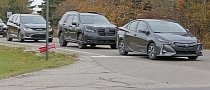 Spyshots: 2019 Subaru Ascent Rolls With Chrysler Pacifica And Toyota Prius Prime