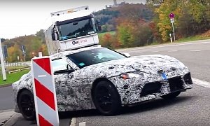 2019 Toyota Supra Sounds Angry in Nurburgring Spy Video