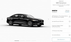 2019 Volvo S60 U.S. Configurator Goes Online, Old Model Lives on as S60 Classic