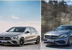 Photo Comparison: 2019 W177 Mercedes A-Class vs. Old W176 A-Class