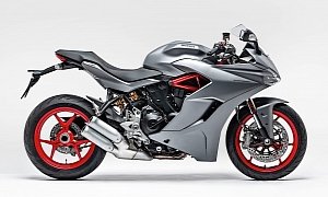 2019 Ducati SuperSport Drops the Usual Red for New Titanium Grey