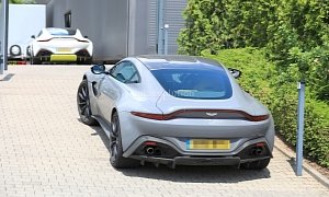 2020 Aston Martin V8 Vantage S Test Mule Spied Near the Nurburgring
