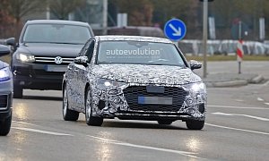 2020 Audi A3 Spied in Detail on the Road, Reveals Q8 Styling Inspiration