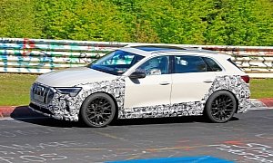 2020 Audi e-tron S Performance Version Spied Testing At the Nurburgring