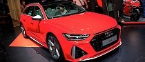 2020 Audi RS 6 Avant Turns Red in Frankfurt Before Heading for the States