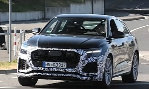 2020 Audi RS Q8 Spied Testing at the Nurburgring With Production Body