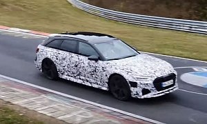 2020 Audi RS6 Avant Sounds Like a Bomber while Lapping Nurburgring