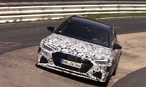 2020 Audi RS6 Spied at the Nurburgring, Sounds Angry About the S6 Getting V6