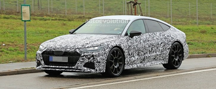 2020 Audi RS7 Sportback Spied in Production Form as 700 HP Hybrid Rumors Remain