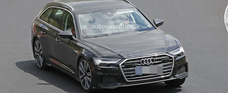2020 Audi S6 Avant Leans Hard into Corners at the Nurburgring