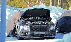2020 Bentley Flying Spur Drops Camo, Shows Production Lights
