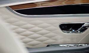 2020 Bentley Flying Spur Interior Teased, Shows 3D Leather