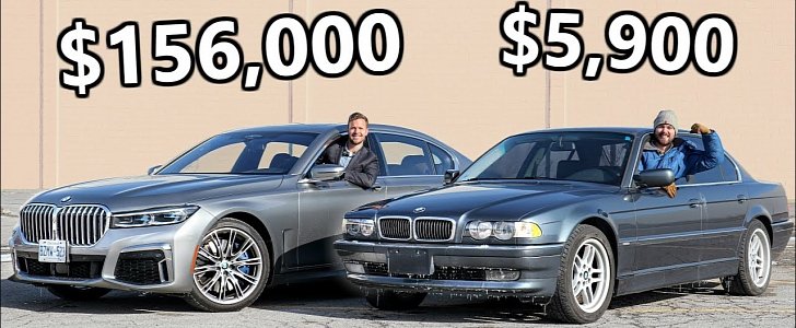 2020 BMW 7 Series Compared to Classic E38, Costs 26 Times More