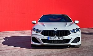 2020 BMW 8 Series Gran Coupe Goes All White in Portugal Photo Shoot