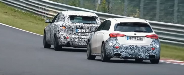 2020 BMW M140i Successor Chased by New A45 at the Nurburgring