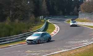 2020 BMW M3 vs. 2020 Mercedes-AMG CLA 35 Shooting Brake Nurburgring Chase Is Lit