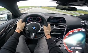 2020 BMW M850i Coupe Goes for Top Speed Run on Highway, Begs for Limiter Removal